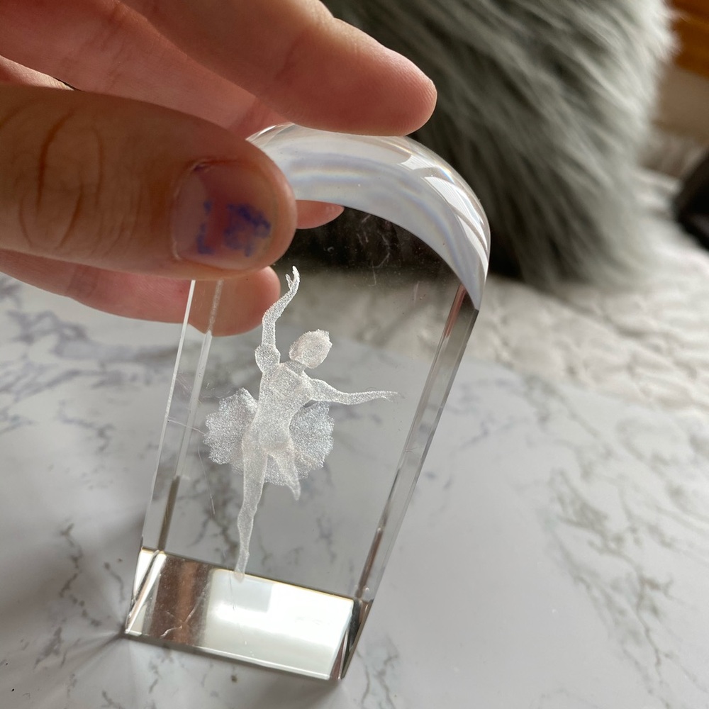 Ballerina glass sculpture